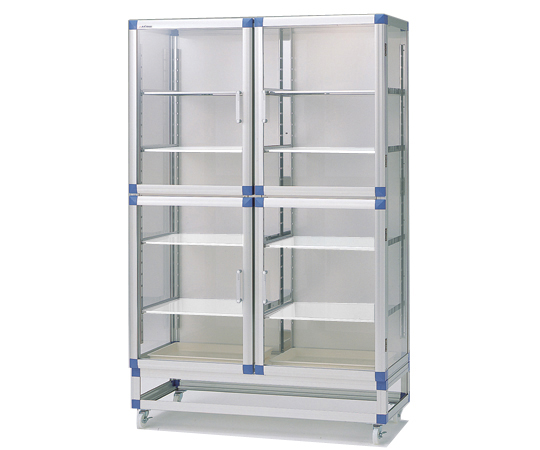 AS ONE 1-5209-13 SD-WPN Standard Desiccators Jumbo Reinforced Plastic Shelf (shelf board x 8pcs, PMMA (acrylic) / aluminum, 1152 x 517 x 1765mm)