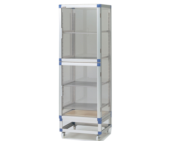 AS ONE 1-6003-09 S-PTS PET Desiccator Stainless Steel Rack (Caster Φ65mm Nylon, 574 x 517 x 1770mm)
