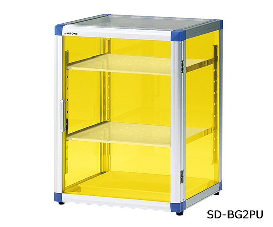 AS ONE 3-6818-01 SD-BG2PU Standard Desiccator BG (UVC) Reinforced Plastic Shelf With Rubber Feet (574 x 517 x 765mm)