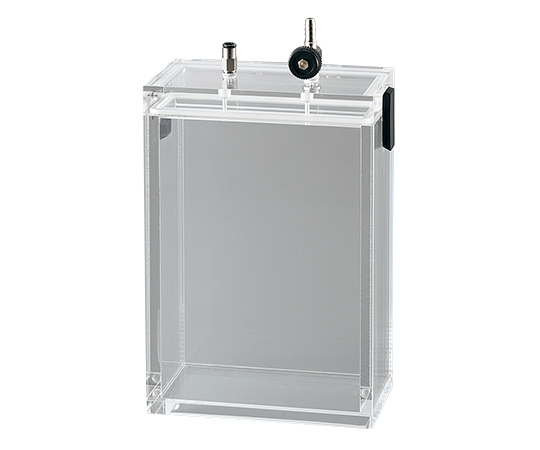 AS ONE 2-4920-09 Small Vacuum Desiccator (Rectangle 200 type, Transparent PMMA (acrylic resin), 135 x 60 x 200mm)
