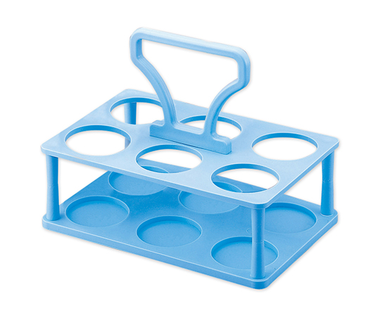 AS ONE 2-8083-01 F11640-0001 Bottle Carrier (PP (Polypropylene), 6 bottles, Autoclavable at 121oC, 290 x 193 x 225mm)