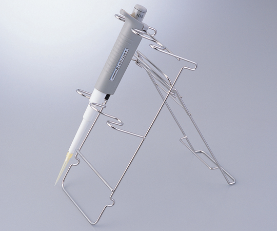 AS ONE 2-7971-01 NIPS-TA Micropipette Stand (Stainless steel (SUS304), 2 hanging, 120 x 270 x 81(258)mm)