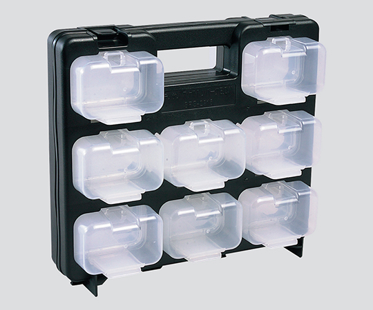 JEFCOM SPS-2916 Skeleton Part Box (Frame Black, Small Box: Transparent x 16 Pcs, 290 x 50 x 268mm)