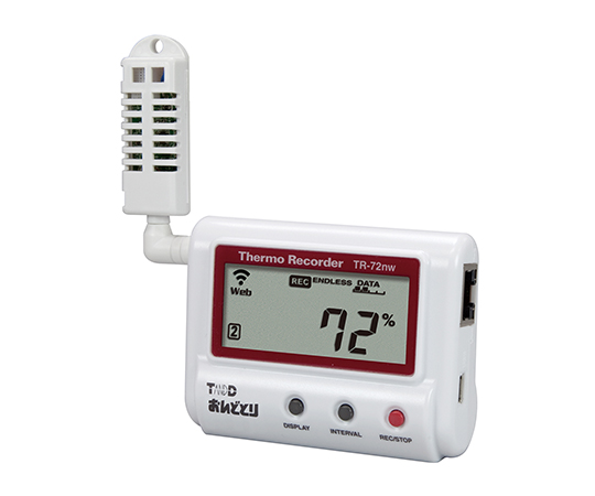 Máy ghi nhiệt ẩm kế (0 - 55oC, 10 - 95%RH, Wired LAN) TANDD (T&D) TR-72nw