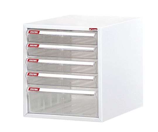 SHUTER A4-105P Robust Letter Case (5 drawers, steel, polystyrene, 343 x 264 x 287mm)