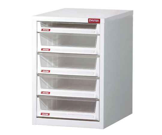SHUTER A4XM1-4H1P Robust Letter Case (5 drawers, steel, polystyrene, 495 x 385 x 516mm)
