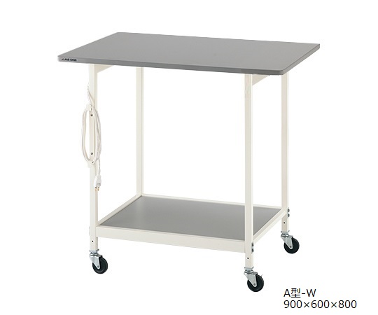 AS ONE 3-6666-01 A-W New Lab Bench (White Color) Standard (caster φ65mm urethane, 900 x 600 x 800mm)