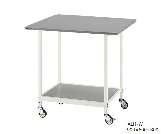 AS ONE 3-6668-01 ALH-W New Lab Bench (White Color) Withstand Load Specification (caster φ65mm urethane, 900 x 600 x 800mm)