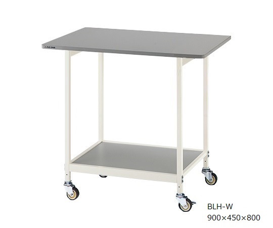 AS ONE 3-6668-02 BLH-W New Lab Bench (White Color) Withstand Load Specification (caster φ65mm urethane, 900 x 450 x 800mm)