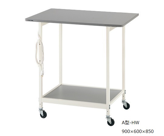 AS ONE 3-6782-01 A-HW New Lab Bench (White Color) Standard (caster φ65mm urethane, 900 x 600 x 850mm)