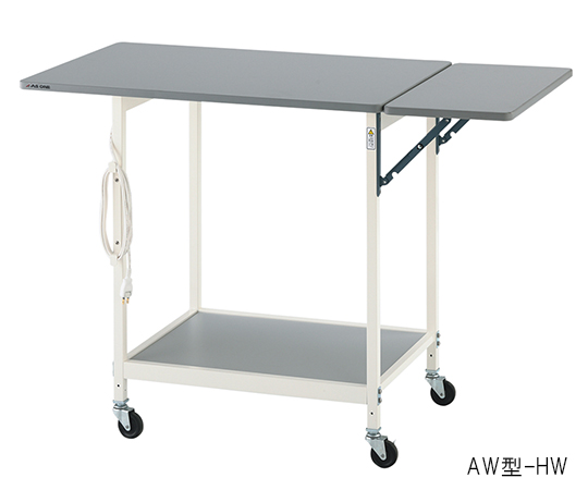 AS ONE 3-6783-01 AW-HW New Lab Bench (White Color) with Auxiliary Top Panel (caster φ65mm urethane, 1200 x 600 x 850mm)