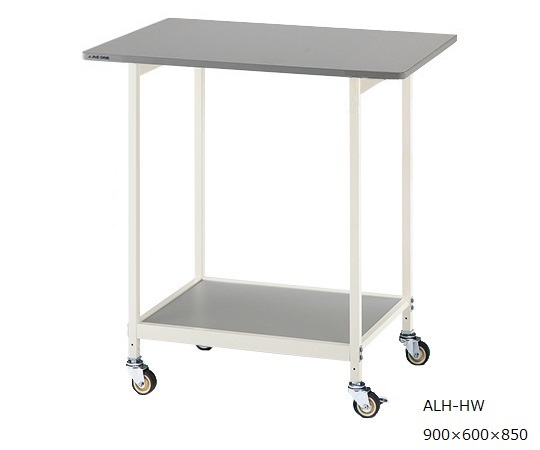 AS ONE 3-6784-01 ALH-HW New Lab Bench (White Color) Withstand Load Specification (caster φ65mm urethane, 900 x 600 x 850mm)