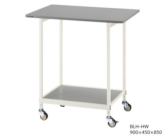 AS ONE 3-6784-02 BLH-HW New Lab Bench (White Color) 900 x 450 x 850 Withstand Load Specification (caster φ65mm urethane, 900 x 450 x 850mm)