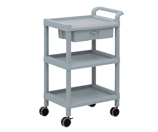 AS ONE 3-6497-02 MSO11D Mobile Storage Cart 3 Sages 598 x 368 x 875 (Including Drawer, Handle) (PP (polypropylene), ABS, 598 x 368 x 875mm)