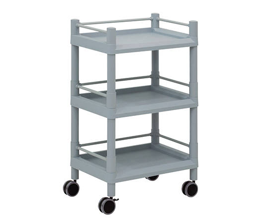 AS ONE 3-6497-04 MSO11F Mobile Storage Cart 3 Sages 540 x 370 x 875 (With Guard Frame) (PP (polypropylene), ABS, 540 x 370 x 875mm)