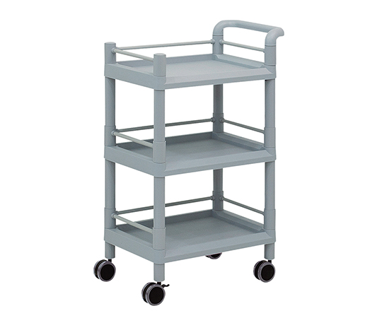 AS ONE 3-6497-06 MSO11H Mobile Storage Cart 3 Sages 610 x 370 x 885 (With Guard Frame And Handle) (PP (polypropylene), ABS, 610 x 370 x 885mm)