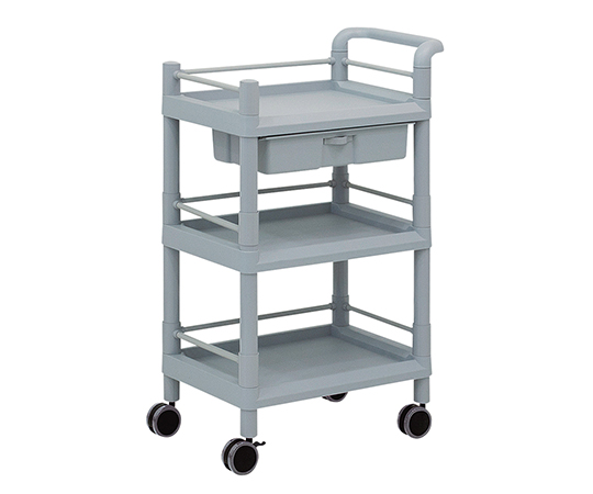 AS ONE 3-6497-07 MSO11J Mobile Storage Cart 3 Sages 610 x 370 x 885 (Including Drawer, Guard Frame, Handle) (PP (polypropylene), ABS, 610 x 370 x 885mm)