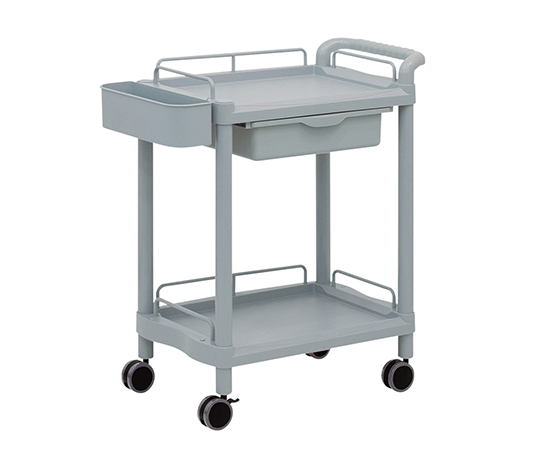 AS ONE 3-6499-01 MP61AG Mobile Pocket Cart (With Drawer) 2 Stages (PP (polypropylene), ABS, 650 x 410 x 838mm)