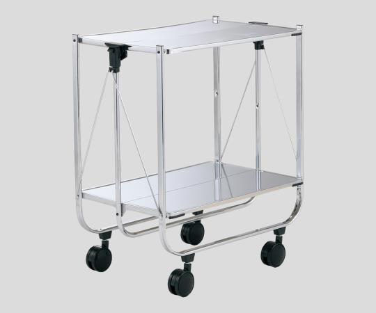 AS ONE 8-4764-11 62073 Handy Side Cart Silver (steel (chrome plating), 690 x 400 x 720mm)