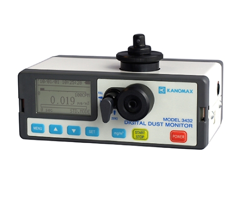 Thiết bị đo bụi kỹ thuật số (loại tán xạ, 0.001～10.000mg/m3) KANOMAX JAPAN 3432