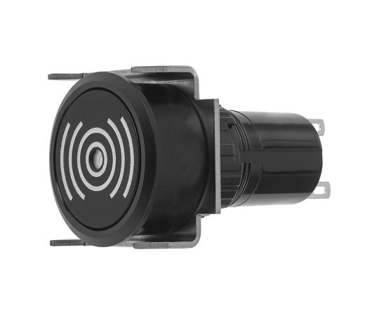 EAO 61-7100.02 Black Flush Mount Buzzer (25mm, 10 - 26 VDC)