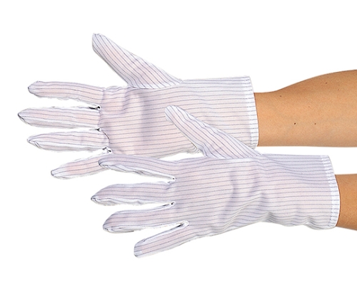 MAX MX118-S Low Particle-Emission Antielectricity Stripe Gloves (Polyester 94%, LUANA(R) 6%, 10 pairs)