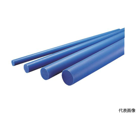 Akitsu Industry MCM-1000L-30 MC Nylon Round bar (for Wheels, rollers, slide guide plates, blue, 1000 x 30mm)