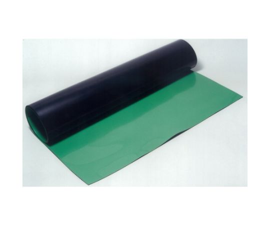 Tấm thảm cuộn cao su chống tĩnh điện (màu xanh/ đen, 1000mm x 3mm x 10m) Akitsu Industry E-307-3T
