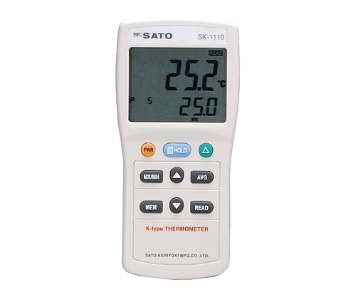 Sato Keiryoki Mfg SK-1110 Digital Thermometer Indicator (-73.3 - 1371.0oC, 0.1oC)