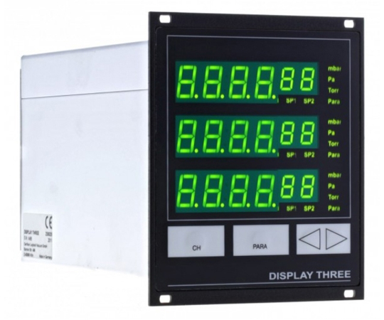 Leybold 230025 CONTROLLER FOR ACTIVE VACUUM SENSOR DISPLAY THREE (5x10^9～2000mbar, 0～10VDC/0～5VDC, RJ45)