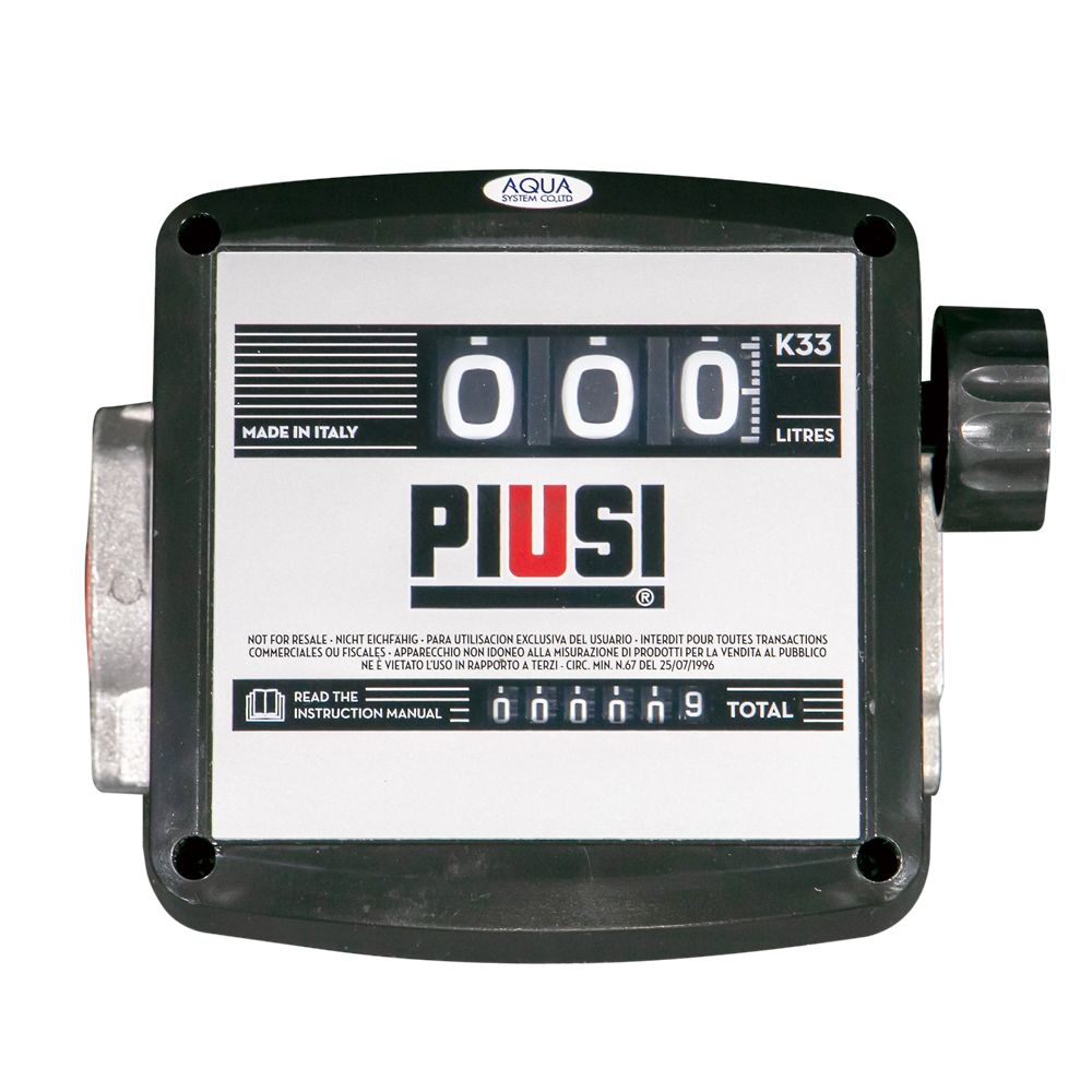 Đồng hồ đo lưu lượng cho dầu hỏa và nhiên liệu diesel (kết nối G1, 20 - 120L/ph) AQUA SYSTEM MK33-25D