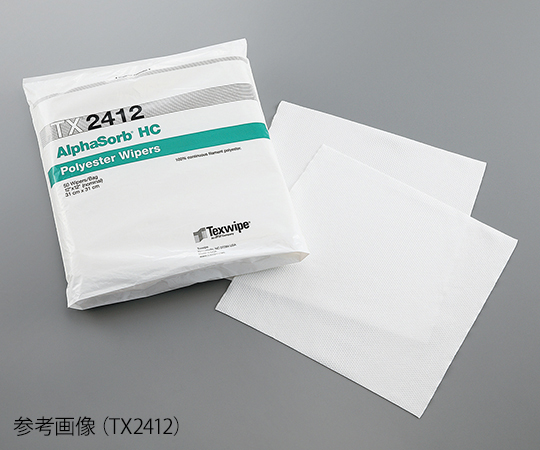 TexWipe TX2412 Alphasorb Wiper (Polyester 100%, ISO Class 4～8, 1 pack (50pcs/bag x 2 bags)