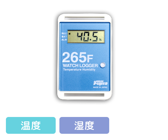 Fujita Electric Works KT-265F/B Temperature data logger temperature and humidity (blue, -40 - +80oC, 0 - 99%, 16000 data)
