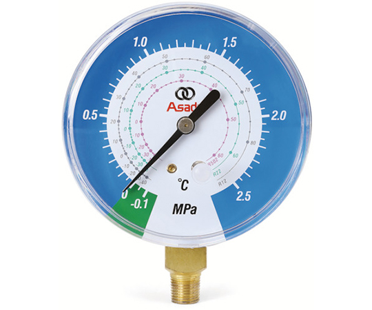Đồng hồ đo áp suất thấp (-0.1 - 2.5MPa, 1/8 inch NPT) ASADA AI124