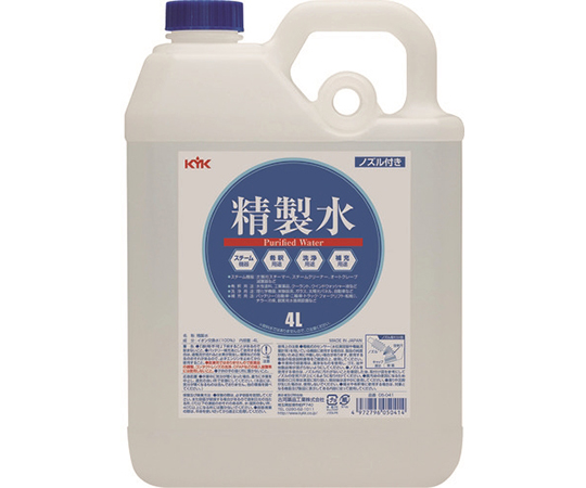KOGA Chemical 05-041 Purified Water (Colorless and transparent, 4L)