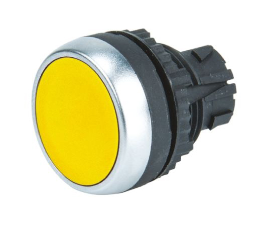 BACO L21AA04 Yellow Push Button Head (Spring Return, 22mm Cutout)