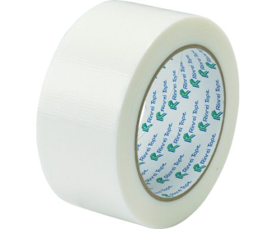 RINREI WAX EF674-50X25-WH PE Packaging Tape (White, 50mm x 25m)