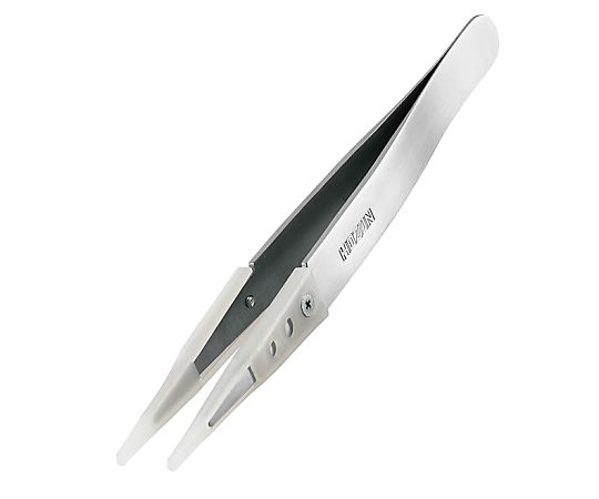 HOZAN TOOL INDUSTRIAL P-643-N Non-Adhesive Tip Tweezers White 123mm