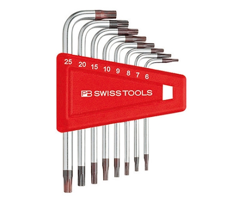 PB Swiss Tools 410.H6-25 L-Shaped Hex Lobe Wrench Set
