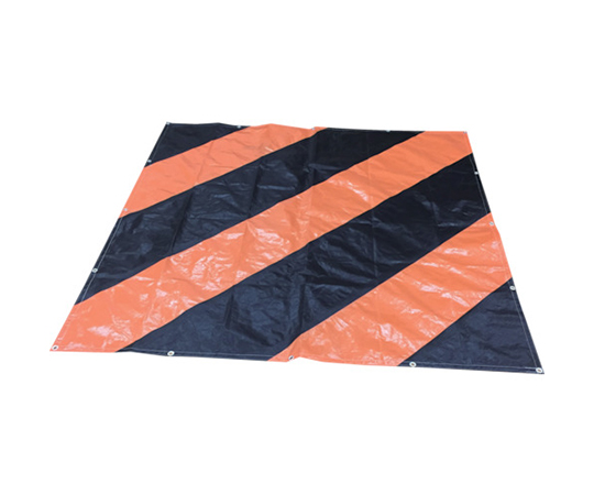 ASAHISANGYO AS-1010SW Warning Sheet (Machine covers, luggage covers, rain and dust covers, Black/ Orange, 9.92 x 9.92m)
