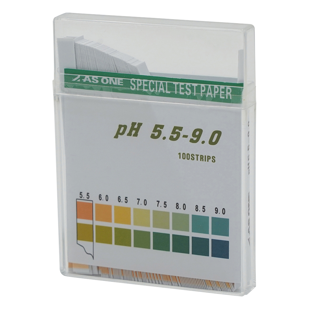 AS ONE 1-1267-05 pH5.5-9.0 pH Test Paper Stick (5.5 - 9.0pH, 100 sheets/ box)