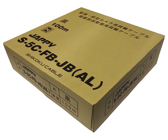 JAPPY Doujik S-5C-FB-JB(AL) Black Aluminum coaxial cable (security camera, satellite broadcasting) (black, 100m/ roll)