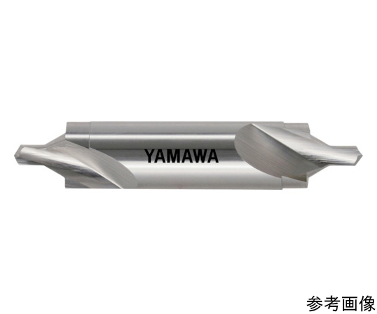 Mũi khoan rãnh xoắn mạnh (hình nón khoan lỗ trung tâm loại 60o, JIS C, 10mm) YAMAWA MFG CESC-10X28