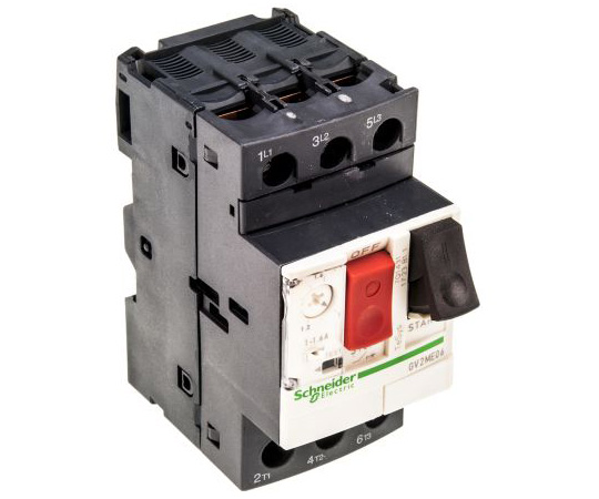 Schneider Electric GV2ME06 Motor Protection Circuit Breaker (TeSys 690V, 3P Channels, 1 - 1.6 A)