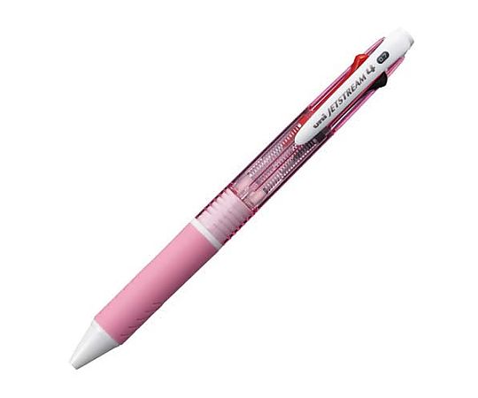 Bút bi Jet Stream màu hồng (0,7mm, 4 màu mực Đen/ Đỏ/ Xanh dương/ Xanh lục) Mitsubishi Pencil SXE450007.13