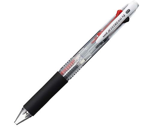 Bút bi Jet Stream màu trong suốt (0,7mm, 4 màu mực Đen/ Đỏ/ Xanh dương/ Xanh lục) Mitsubishi Pencil SXE450007.T
