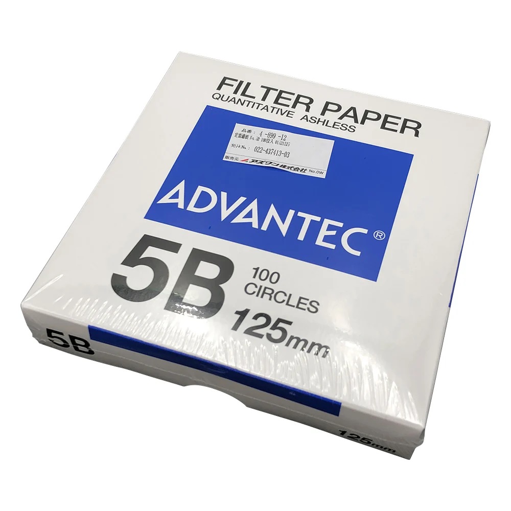 ADVANTEC 01521125 Qualitative Filter Paper No.5B (Φ125mm, 100pcs/ box)
