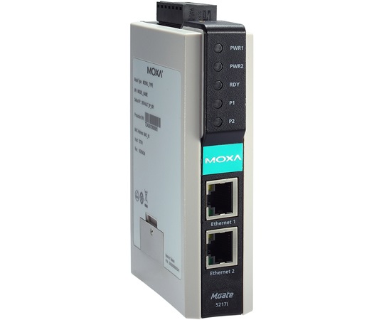 Moxa MGATE 5217I-600-T MGate 5217 Series Modbus RTU/ASCII/TCP-to-BACnet/IP Gateway