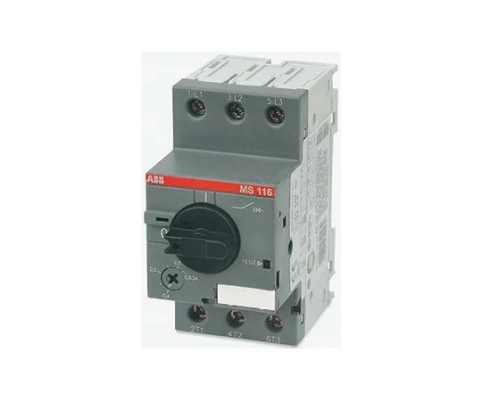 ABB MS116-0.16 Manual 3P Motor Protection Circuit Breaker (690 VAC, 1, 3 Phase, IP20)