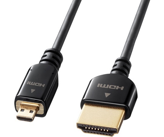 Cáp Micro HDMI tốc độ cao có Ethernet 1m SANWA SUPPLY KM-HD23-10K